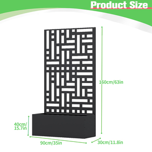 Wd Lớn Sang Trọng Mạ Kẽm Sắt Treo Dọc Vườn Trồng Box-Cổ Điển Bền Trong Nhà/Ngoài Trời Sàn Trồng Gói Mua Sắm - Product Image 6