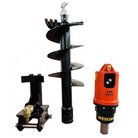 Tarière hydraulique WEIXIANG WXEA1500 pour excavatrices de 1 à 2 tonnes, tarière de longueur personnalisée pour des besoins de projet spécifiques