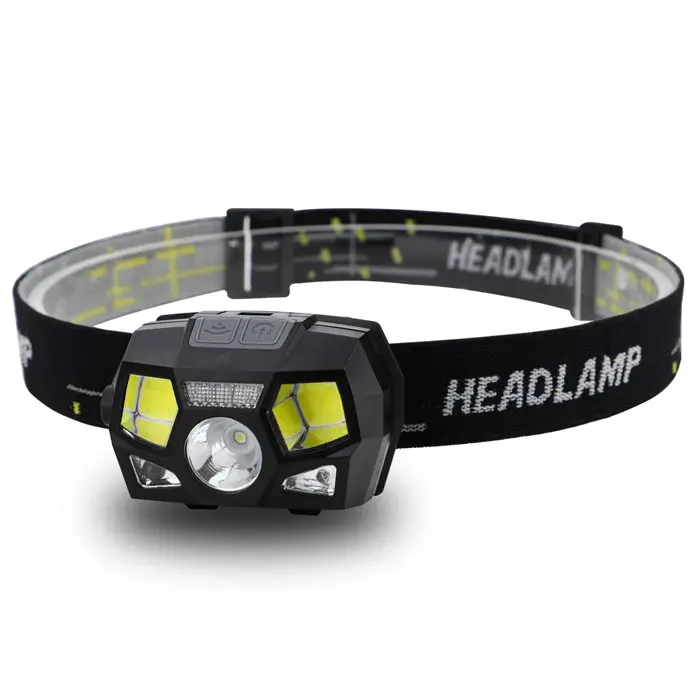 Motionセンサーヘッドライト300 Lumens hoofdlamp 5 Mode HeadランタンWaterproof USB Rechargeable赤外線Induction Led Headlamp