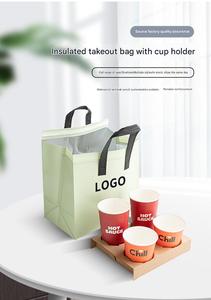 Bolsa Térmica Reutilizable Personalizada al por Mayor, Bolsa para Llevar Comida con Aislamiento, Bolsa para Entrega de Alimentos con Logotipo y Diseño de Dibujos Animados - Product Image 3