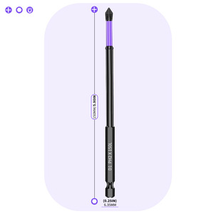 Guest Quality <b>Screwdriver</b> Bit 150mm Phillips Magnetic Industrial Grade Black Oxide Finish - Product Image 1