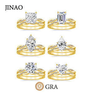 14K oro pieno di gioielli fabbrica Custom MOQ 1 pz colore oro argento ottone donna stile di fidanzamento anello di moda - Product Image 1