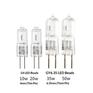 Ampoule <span class=keywords><strong>LED</strong></span> halogène tungstène G4 12V 20W en verre, projecteur enfichable pour lampe en cristal à usage domestique - Product Image 3