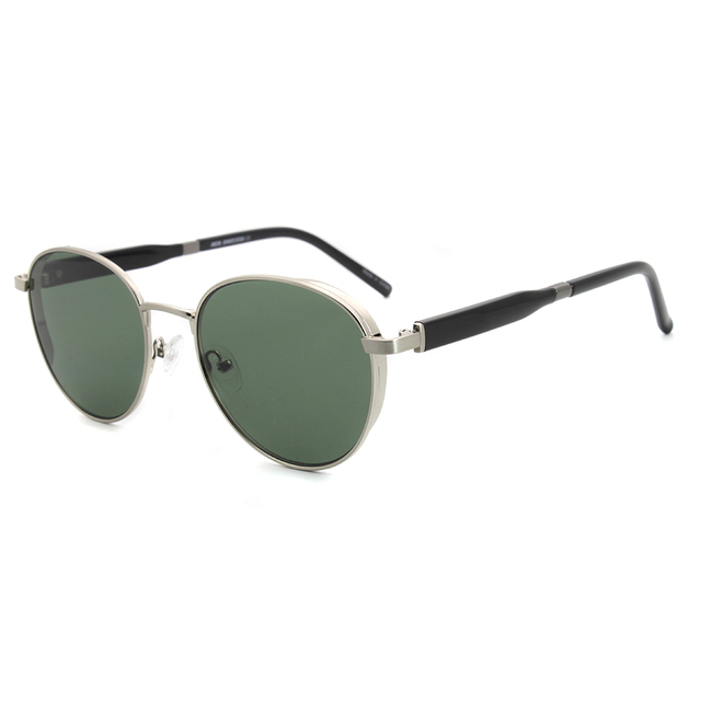 Top Fashion Unisex Sunglasses Round INS Metal Pilot Shades with Gold or Silver Frame Designer Brand Eyewear