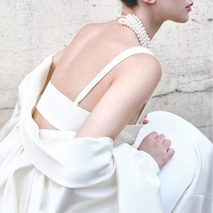 Vêtements en gros Manteaux pour femmes LINRI SOIE SATIN LONG CAPE Logo personnalisé Mison Satin Vêtements Mode Femmes Manteaux WhiteAnt Marque - Product Image 2