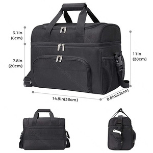 Enfriador portátil ligero con aislamiento grande, bolsas de hielo de choque, <span class=keywords><strong>Picnic</strong></span>, playa, trabajo, viaje, viaje, bolsa refrigeradora de viaje, bolsa de almuerzo congelable - Product Image 5