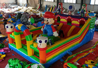 Parc de jeux gonflables commercial, trampoline à thème, aire de jeux extérieure, parcours d'obstacles d'aventure, jeux d'amusement, château gonflable