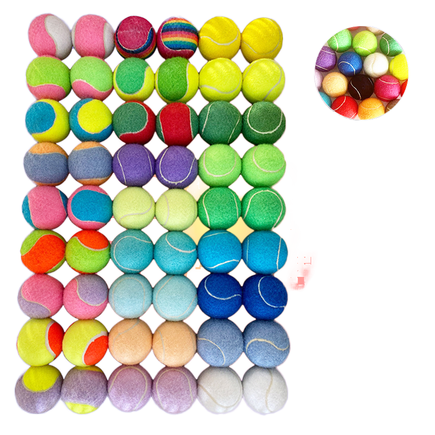 Custom Logo Dog Training Tennis Ball Chew Toys Eco-Friendly Multiple Colors  Rubber Interactive Factory Price for Pets