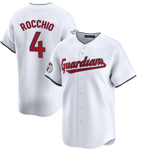 2025クリーブランドホームメンズ限定ホワイト野球ジャージーカスタムプラスサイズステッチ刺繍ユニフォーム - Product Image 1