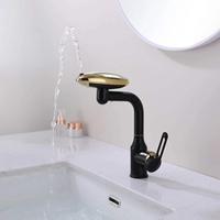 Robinet de lavabo de salle de bain dernière génération, à poser sur le comptoir, mitigeur chaud et froid, robinet cascade universel