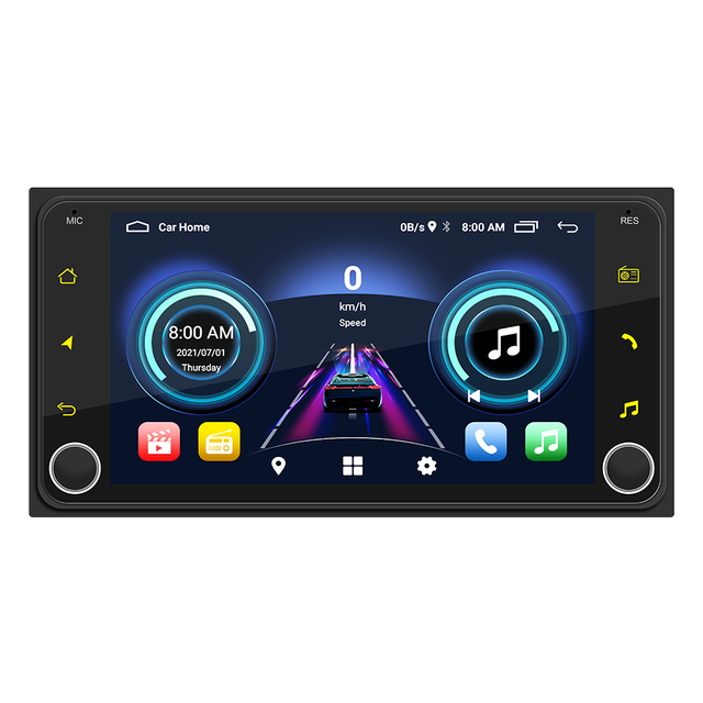 7inch Toyota Universal Android Car Radio Multimedia System Auto Monitor Screen Android Player Support Carplay Androidauto