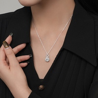 Moyu breloque personnalisée en argent sterling 925 collier fine mode pendentif bijoux colliers pour femmes