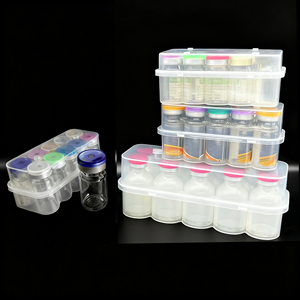 Caja de Almacenamiento de Viales de Plástico Transparente de 2x3 ml para Péptidos, Estuches de Almacenamiento de 3 ml, Soporte para Viales de Plástico - Product Image 4