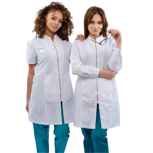 Camice da Laboratorio Unisex Riutilizzabile a Maniche Lunghe Bianco per Medici Infermieri Uniformi Ospedaliere - Product Image 5