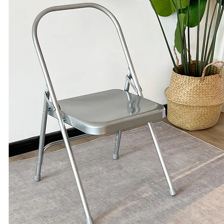 Toptan yoga metal sandalye Yoga sandalye metal katlanır katlanabilir ofis koltuğu