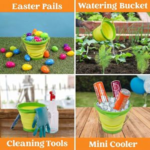 Ensemble <span class=keywords><strong>de</strong></span> 7 jouets <span class=keywords><strong>de</strong></span> <span class=keywords><strong>plage</strong></span> pour enfants, seau pliable en silicone, râteau à long manche, houe, pelle pour <span class=keywords><strong>l</strong></span>'été, jeux en plein air, bac à sable, neige - Product Image 5