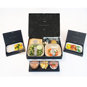 Boîte à lunch en papier kraft jetable Boîte à emporter pour restaurant léger Sandwich personnalisé Salade de fruits Bentos Boîte d'emballage alimentaire - Product Image 6