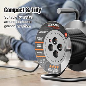 Enrouleur de câble de <span class=keywords><strong>rallonge</strong></span> <span class=keywords><strong>électrique</strong></span> 4 voies 20/30/<span class=keywords><strong>40</strong></span>/50m étanche au Danemark - Product Image 4