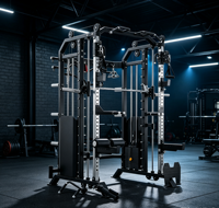 Station de fitness multifonction tout-en-un pour la maison : Rack de squat, machine Smith, équipement d'entraînement pour les épaules, la poitrine et les jambes