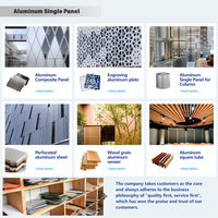 Façade en aluminium perforé Panneau solide moderne pour centre commercial Villa Anti-corrosion Aluminium personnalisé