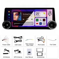 Lecteur multimédia MP5 HD universel pour voiture, 12,3 pouces, 8 cœurs, sans fil, CarPlay, Android Auto, OLED, Android 13, navigation GPS