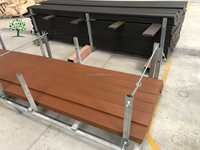 Terrasse en WPC étanche personnalisée pour la maison jardin patio 3D gaufrage brossé creux composite balcon pont antidérapant résistant au clic