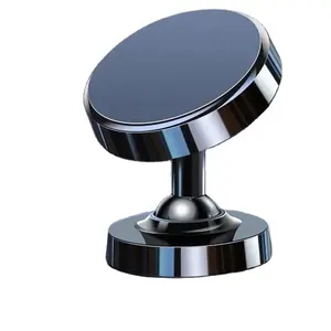 ZXX11 In Stock Creative Aluminum Alloy Dual Ball Magnet Car Phone Holder 360 Rotation Magnetic Mobile Phone Holder