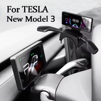 Pour Tesla Model 3 : Levier de vitesses, commande de clignotants, poignée d'essuie-glace, affichage tête haute 7 pouces pour tableau de bord
