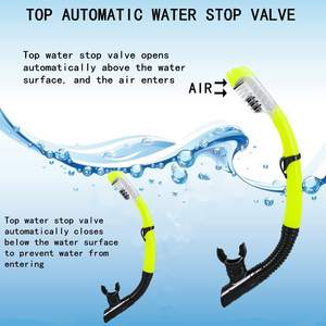 <span class=keywords><strong>Tuba</strong></span> à sec <span class=keywords><strong>Tuba</strong></span> de plongée à respiration facile pour la plongée en apnée Plongée sous-marine Natation <span class=keywords><strong>avec</strong></span> valve à sec supérieure - Product Image 4