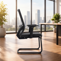 Chaise de bureau ergonomique moderne de haute qualité avec dossier en maille, réglable en hauteur, confortable pour les réunions