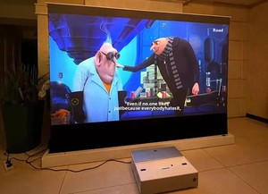 Pantalla de Proyección Motorizada de 150 Pulgadas, con Tecnología UST, para Suelo, 4K ALR, para <span class=keywords><strong>TV</strong></span> Láser, para el Mundial 2026, Cine en Casa, AWOL, Hisense, <span class=keywords><strong>Epson</strong></span> - Product Image 5
