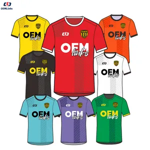 Personalizado dropshipping futebol camisa futebol kit rápido seco futebol jersey azul amarelo conjunto sublimado jersey futebol uniformes