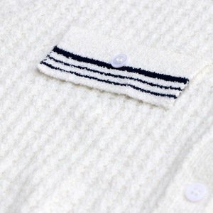 Camisa de Malha de Algodão de Manga Curta com Botões Simples, Estilo Francês, Elegante e de Alta Qualidade para Primavera e Verão - Product Image 3