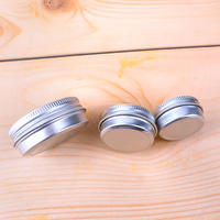 Pot en aluminium pour cosmétiques et soins de la peau, 5ml-300ml, avec bouchon à vis, en stock