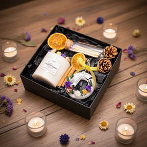 LunaLith Vente en gros de bougies parfumées de luxe en cire de soja, coffret cadeau, cadeaux d'affaires faits à la main personnalisés pour la Saint-Valentin et Diwali, grand format - Product Image 5