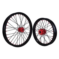 Jeu de roues Talaria Sting MX4 MX3 19 16 pouces violet noir bicolore avec moyeux en aluminium CNC usiné pour moto électrique tout-terrain, pièce de mise à niveau pour E-bike