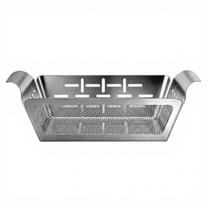 Panier de barbecue perforé antiadhésif en acier inoxydable avec poignée pour utilisation en extérieur - Product Image 1