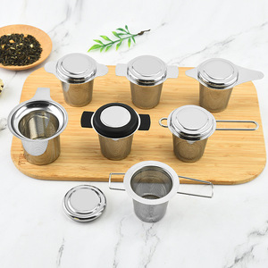 More Designs Reusable Kitchen Miscellaneous Tools Stainless Steel 304 <b>Tea</b> Ball Leaf Loose Mesh Filter Metal <b>Tea</b> Strainer <b>Infuser</b> - Product Image 3