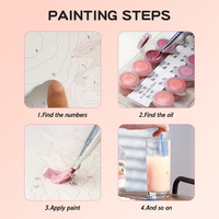 Kits de peinture par numéros DIY personnalisables, ensemble de peinture à l'huile non personnalisé pour adultes, enfants et débutants, livraison directe