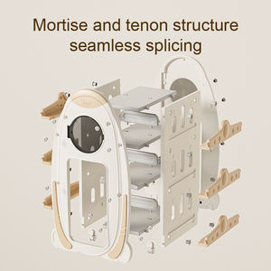 नवीनतम डिजाइन बच्चों को घूर्णन बुकशेल्फ़ फर्नीचर खिलौने सेट रूम - Product Image 3