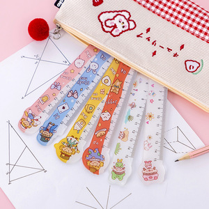 Dễ Thương Phim Hoạt Hình Nhựa Thẳng Cai Trị 15Cm Trường Tiểu Học Văn Phòng Phẩm Cho Vẽ Quy Mô Bán Buôn - Product Image 1