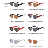 Vente flash Wei Ken 6206 PC Lunettes de soleil rétro œil de chat élégantes pour femmes et hommes, pour l'extérieur, CE