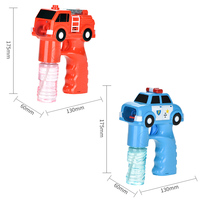 Haute sécurité enfants Machine à bulles souffleur pistolet automatique clignotant lumière son tireur nouveau ABS plastique feu Police ensemble