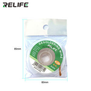 RELIFE RL-20A Tresse à Dessouder Bande de Cuivre Mèche à Dessouder Rapide 2mm pour Nettoyage d'<span class=keywords><strong>Étain</strong></span> - Product Image 3