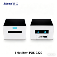 Imprimante d'étiquettes thermiques commerciale compacte ZJ9220 100x150 pour bubble tea, boulangerie, autocollants adhésifs, impression directe mobile Bluetooth