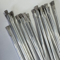 Brosse industrielle en fil d'acier inoxydable pour nettoyage, tube métallique personnalisé, fabrication OEM, vente en gros, fourniture d'usine