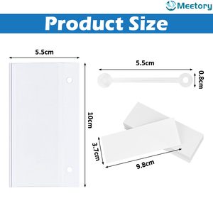 Soporte de etiqueta colgante personalizado cesta de Pvc reutilizable gancho de escaneo al por menor estante de alambre placas de etiquetas con cierre de bloqueo a presión apretado Doble - Product Image 4