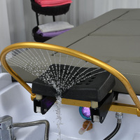 Table de massage multifonctionnelle sans fumée pour moxibustion et shampoing, en cuir PU, pour spa capillaire, salon de TCM et clinique de beauté