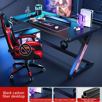 Table de bureau debout à pieds en acier et design simple, bureau de jeu sur ordinateur pour un usage domestique, vente chaude