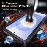 Étui magnétique transparent pour Samsung Galaxy S26 Ultra S25 Plus S24 FE, coque intégrale robuste avec protection d'écran sensible intégrée